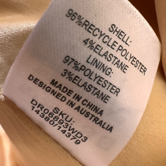 Meshki Lysandre Crepe Mini Dress | Peach - Picture 8 of 9